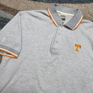 Tennessee Volunteers AKWA Polo Shirt Men’s Large Gray Orange Trim Made in USA